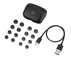 Беспроводные наушники Audio-Technica ATH-TWX7 black ash tws внутриканальные с гибридным шумоподавлением (SN 67952610077734478165)_Уценка