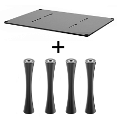 Стойка для Hi-Fi ddHiFi HS550 + SR100 x 4 Sand Black/Black