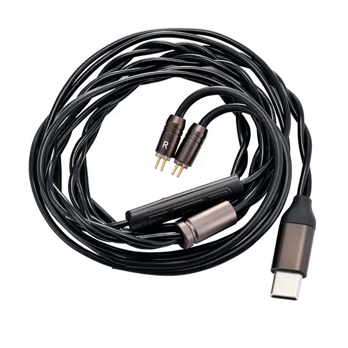 Кабель Celest Ruyi Pro Black 2pin 0.78 USB-C - рис.0