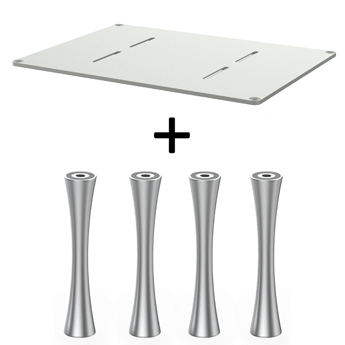 Стойка для Hi-Fi ddHiFi HS550 + SR100 x 4 Warm Gray/Silver - рис.0