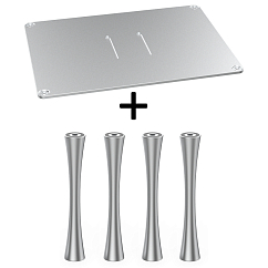 Стойка для Hi-Fi ddHiFi HS400 + SR120 x 4 Anodized Silver/Silver