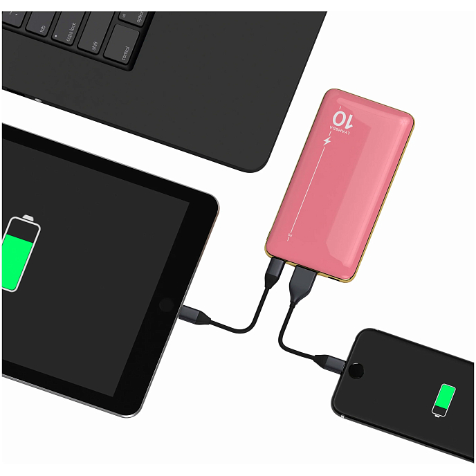 Портативный аккумулятор Lyambda LP304 Pink - рис.4