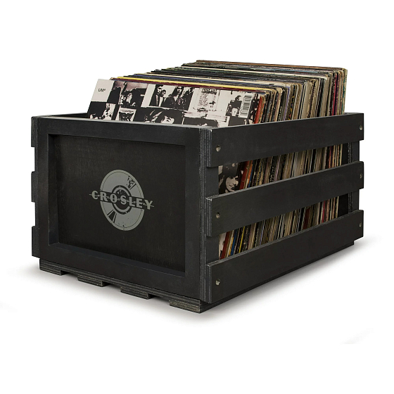 Ящик для винила Crosley Record Storage Crate Black - рис.0
