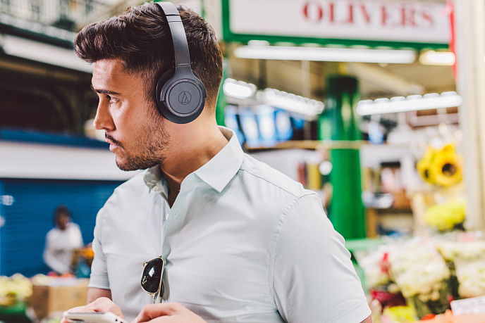 Наушники Audio-Technica ATH-SR30BT GY - рис.1