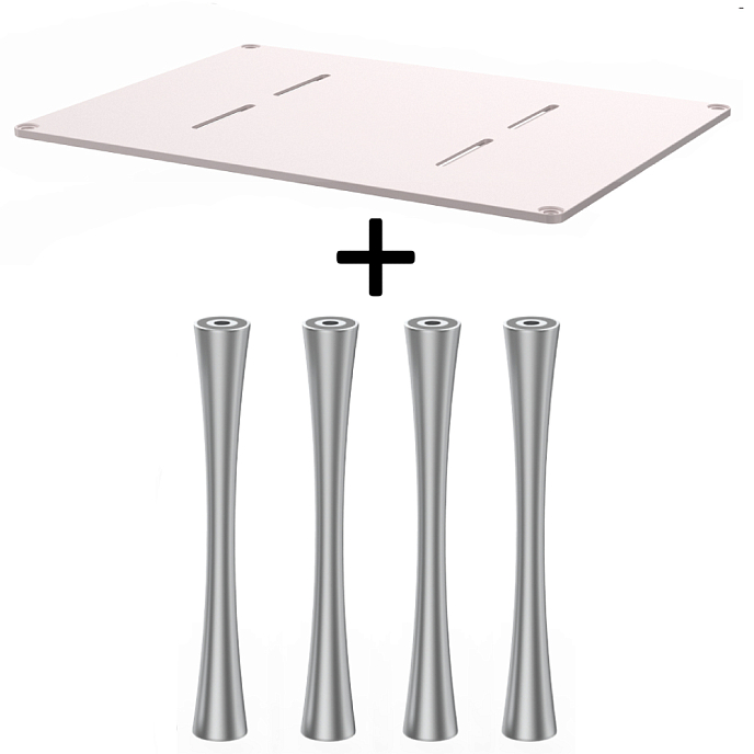 Стойка для Hi-Fi ddHiFi HS550 + SR150 x 4 Pinkish Gray/Silver - рис.0