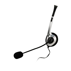 Наушники Creative HS-320 - гарнитура для PC, серебристый/черный_УЦ16