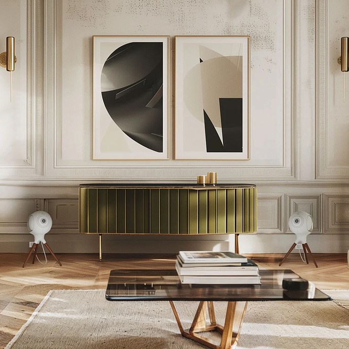 Подставка под акустику Devialet Treepod Phantom Ultimate 108 dB Light Pearl - рис.4