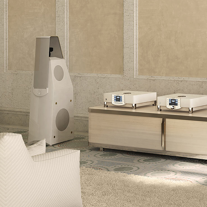 Напольная акустика MBL 116 F Piano White Chrome - рис.1