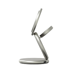 Беспроводная зарядка Magssory Signature Disc Pro Qi2 Titan 3in1 for Apple