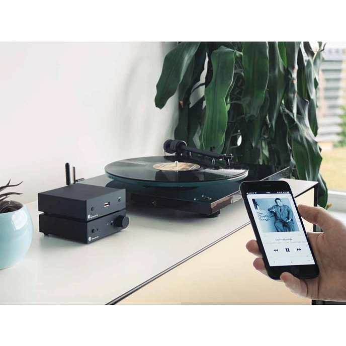 Проигрыватель винила Pro-Ject Stream + Vinyl Walnut Black - рис.3