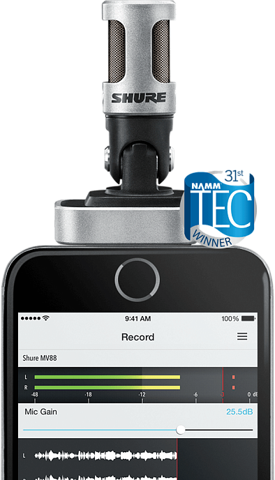 Микрофон для телефонов Shure MV88 - рис.1