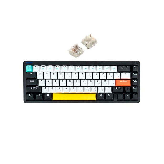 Клавиатура NuPhy Halo65 Baby Raccoon Matte Black - рис.0