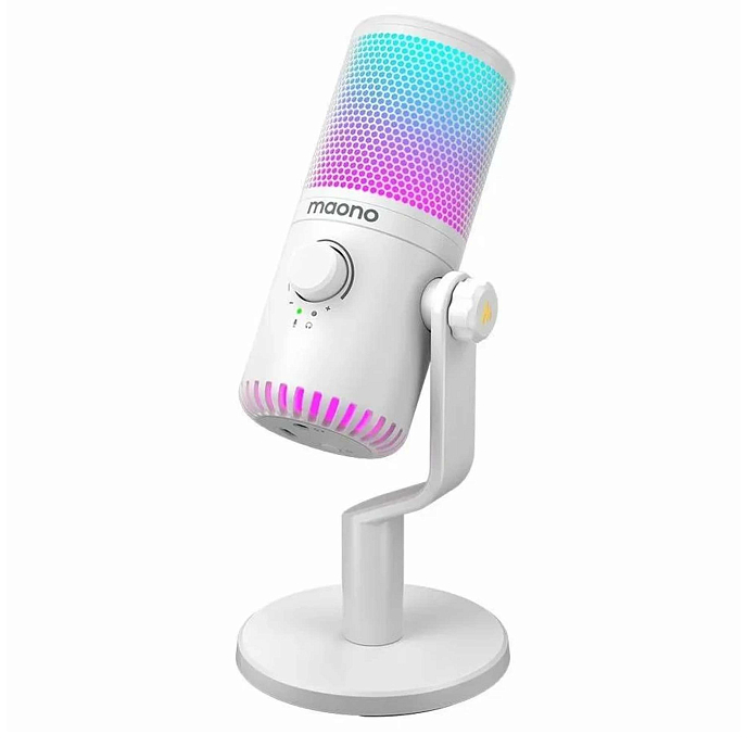 Микрофон для стриминга и игр Maono DM30RGB White - рис.4