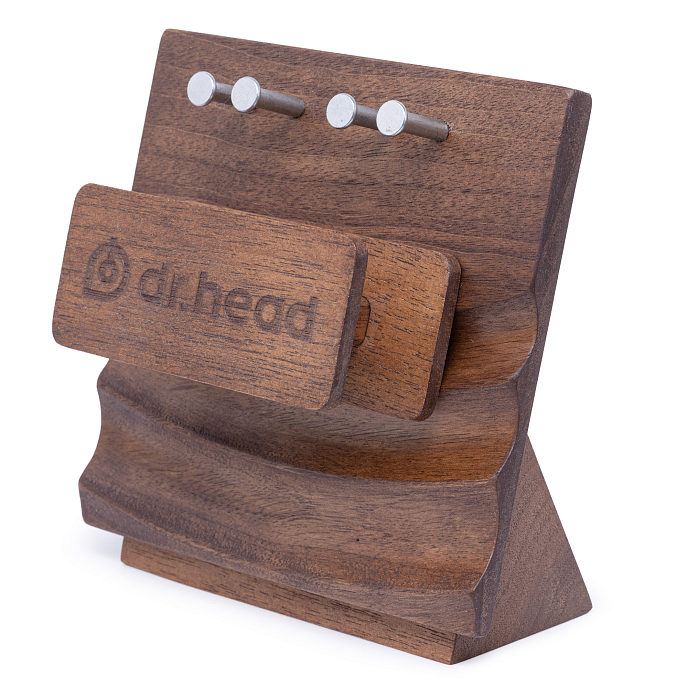 Подставка под наушники Dr.Head Under Wood IEM Stand Fir Audio Walnut - рис.1