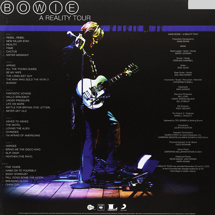 Виниловая пластинка David Bowie - A Reality Tour - 3LP - рис.2