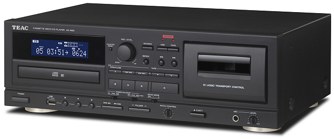 Кассетная дека TEAC AD-850 Black CD - рис.1