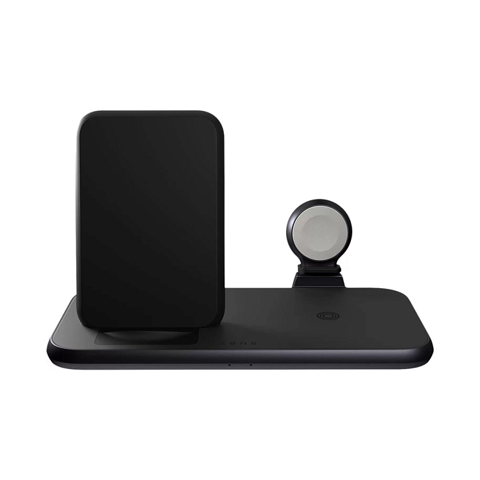 Беспроводная зарядка Zens Aluminium 4 in 1 Stand Wireless Charger Black - рис.0