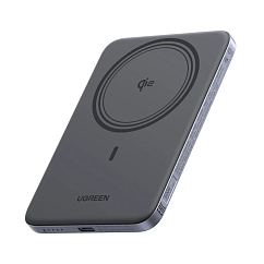 Внешний аккумулятор Ugreen PB580 MagFlow Air Ultra-Slim 5000mAh Grey Cosmos