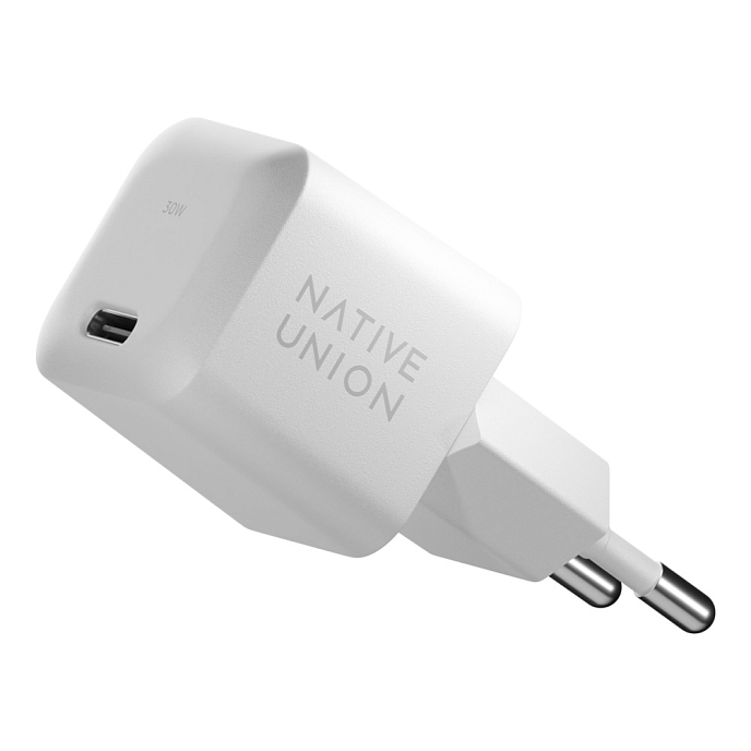Сетевое зарядное устройство Native Union Fast GaN Charger 30W White - рис.0