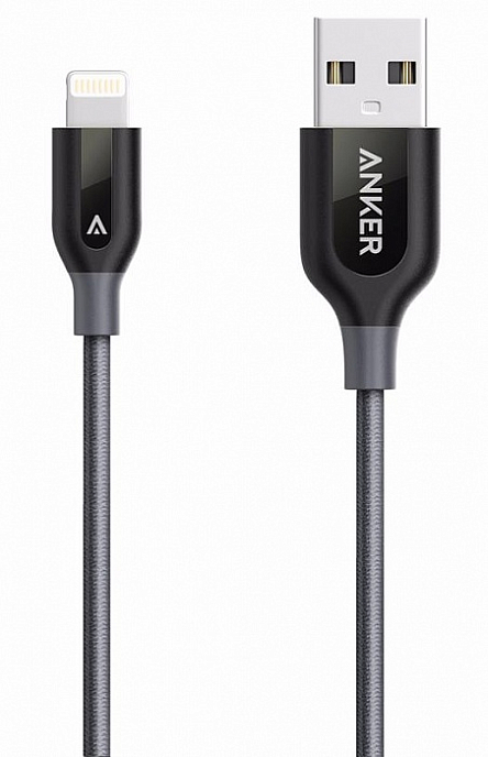 Кабель Anker PowerLine+ USB to Lightning MFi 1.8m Grey - рис.2