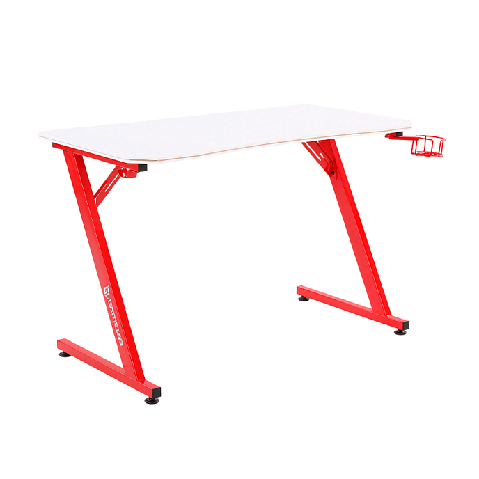 Компьютерный стол GameLab Monolith Red / White - рис.0