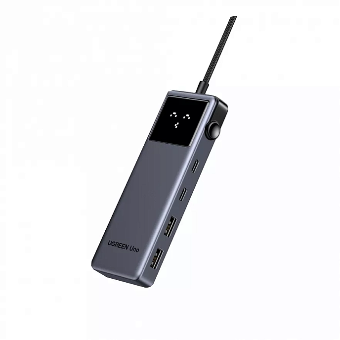 Конвертер Ugreen CM888 (35998) UNO 6-in-1 USB-C Grey - рис.0