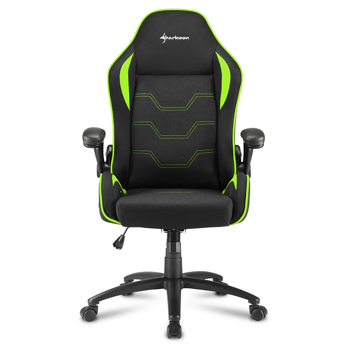 Компьютерное кресло Sharkoon Elbrus 1 Green Black - рис.1