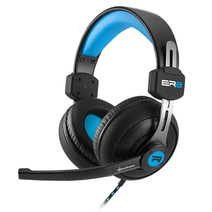 Игровая гарнитура Sharkoon Rush ER2 blue/black - рис.0