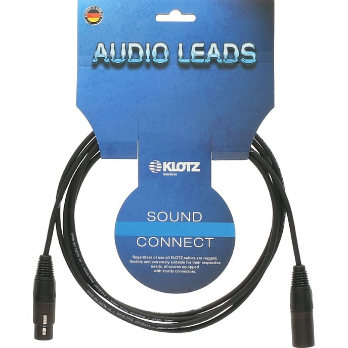 Кабель KLOTZ B2FM1N0060 XLR - XLR 0.6 m - рис.0