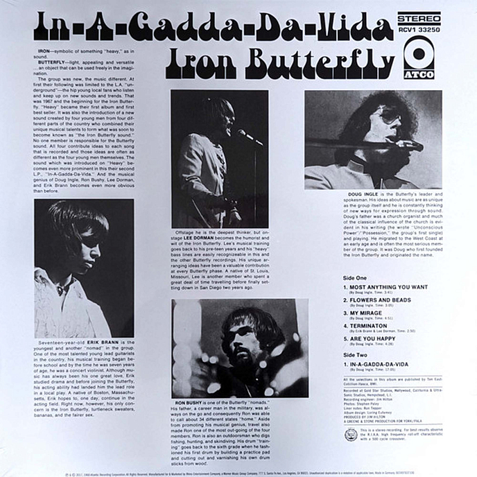 Виниловая пластинка Iron Butterfly - In-A-Gadda-Da-Vida (Coloured) LP - рис.1