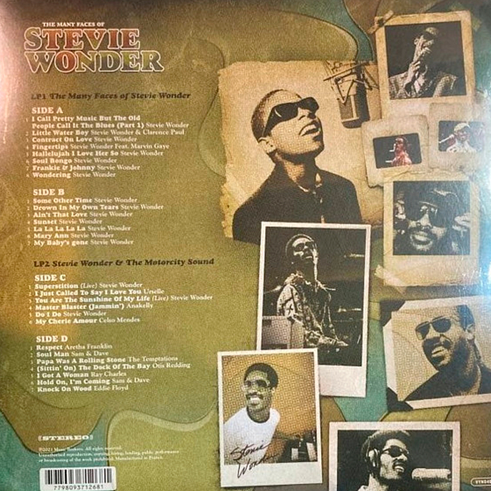 Виниловая пластинка Various Artists - The Many Faces Of Stevie Wonder - Coloured LP - рис.1