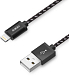 Кабель Aukey USB to Lightning Textile Cable 1.2m Black - рис.1