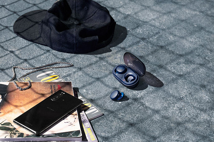 Беспроводные наушники Sony WF-XB700 Blue - рис.12