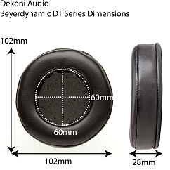 Амбушюры Dekoni Audio Fenestrated Elite Sheepskin Ear Pad Set for Beyerdynamic DT Series