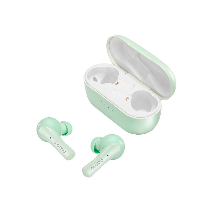 Беспроводные наушники Xiaomi Padmate PaMu Slide Mini plus / М1 mini (T6C Updated) Green - рис.1