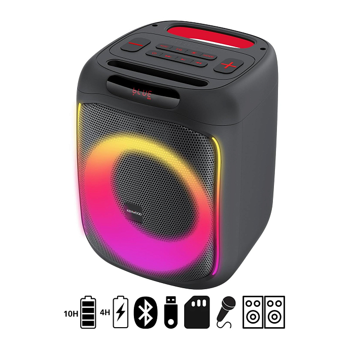 Портативная колонка Kenwood AS-P200BT Black - рис.1