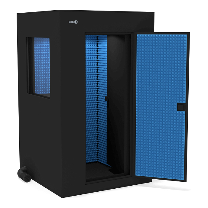 Акустическая кабина IzoCab Extra Black Blue (with window) - рис.0