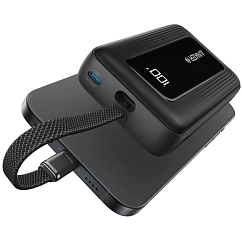 Внешний аккумулятор Anker Zolo Power Bank 10K 30W (Built-In USB-C Cable) Black