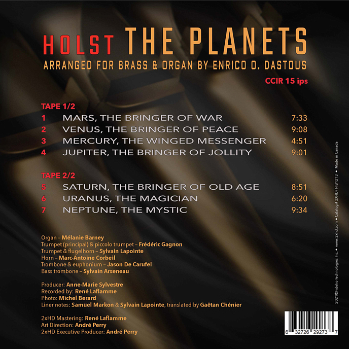 Магнитная лента Buzz Brass & Melanie Barney - Gustav Holst The Planets 38/2 (2xHD) - рис.1
