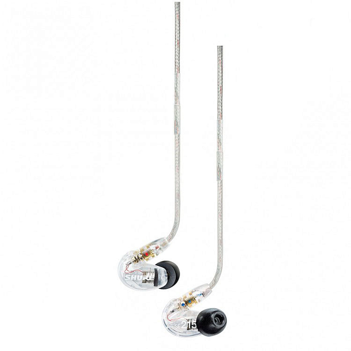 IEM наушники Shure SE215-CL - внутриканальные наушники, прозрачный_OpenBox - рис.1
