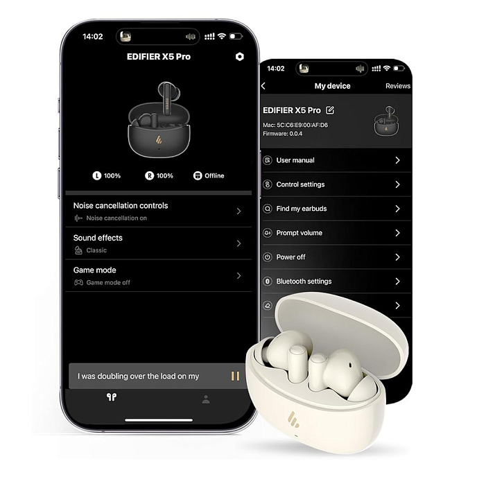 Беспроводные наушники Edifier X5 Pro Black - рис.9