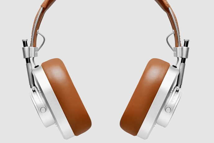 Беспроводные наушники Master & Dynamic MH40 Wireless silver/brown - рис.5