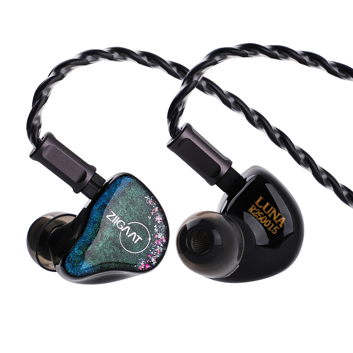 Наушники внутриканальные ZiiGaat Luna Black/Green - рис.9