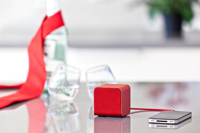 Портативная колонка Nu Force Cube Red - рис.6