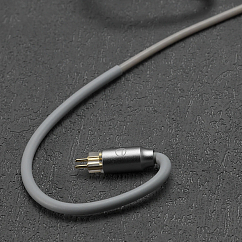 Кабель ddHiFi M110C silver сменный 2-pin кабель для наушников разьем usb-c (SN 28840444853537061023)_Уценка