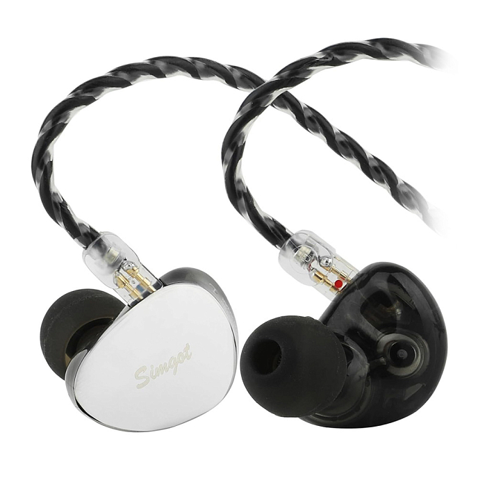 Наушники внутриканальные SIMGOT EG280 black/steel проводные внутриканальные наушники с гибридным драйвером_OpenBox - рис.1