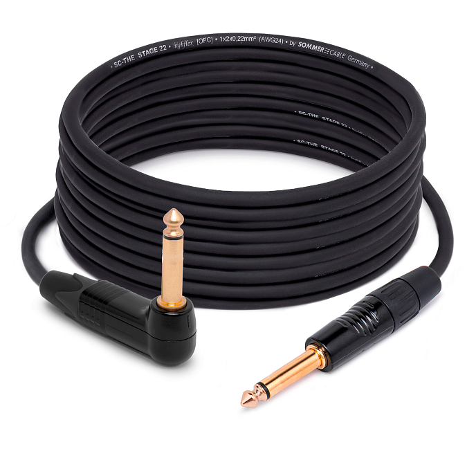 Кабель HeadMade Pro 6.3mm mono Angled - 6.3mm mono 9m - рис.0