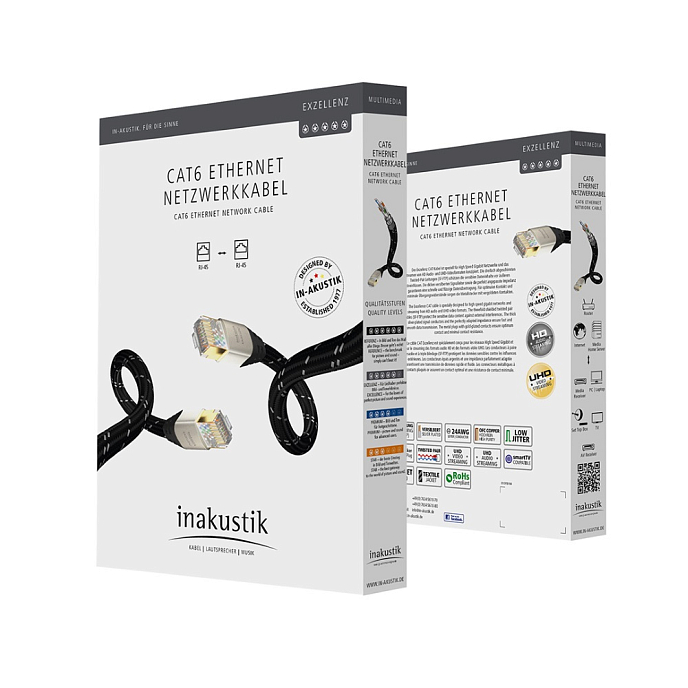 Кабель Inakustik Exzellenz CAT6 Ethernet Cable SF-UTP 3m - рис.1