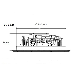 Встраиваемая акустика Bowers & Wilkins CCM382 White