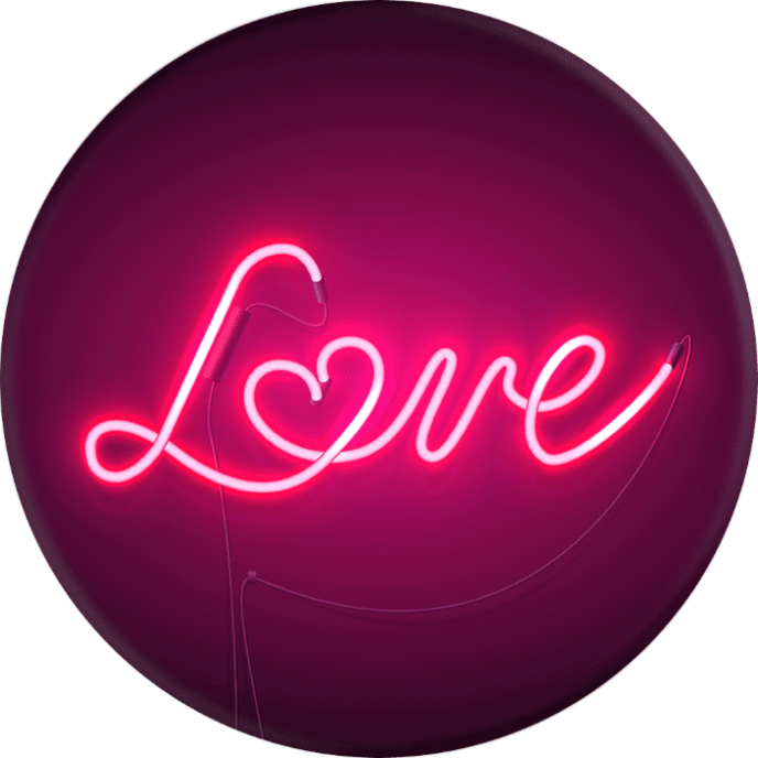 Держатель для телефона Popsockets Love Sign - рис.1